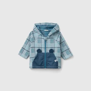 Casaco jacquard com capuz