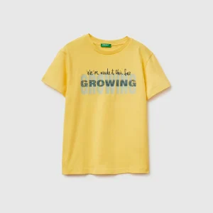 T-shirt com estampa em algodão orgânico