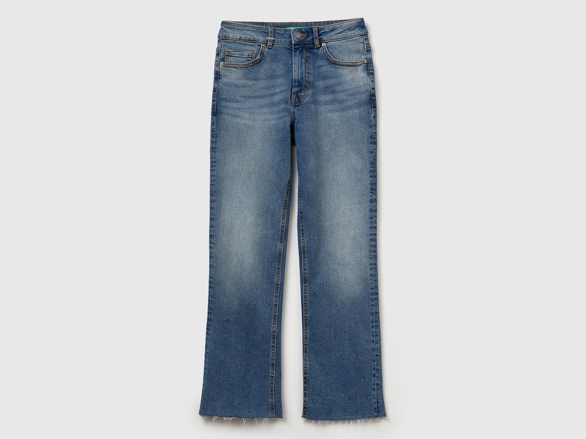 Jeans cropped em algodão - Image 5