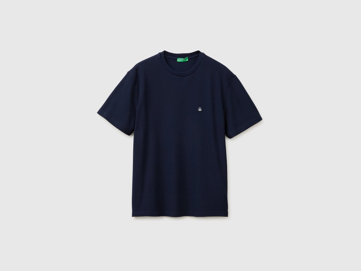 T-shirt em piqué de algodão orgânico - Image 2