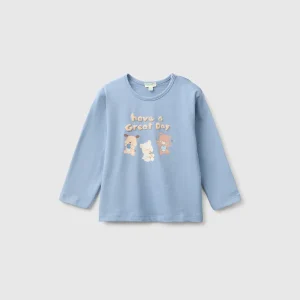 T-shirt com estampa em algodão orgânico