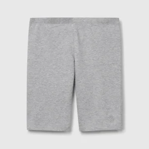 Leggings curtas em algodão stretch